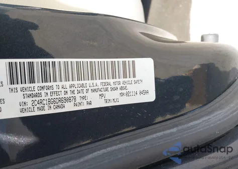 2013 Chrysler Town & Country Touring z USA, uszkodzony, nr VIN 2C4RC1BG6DR690878